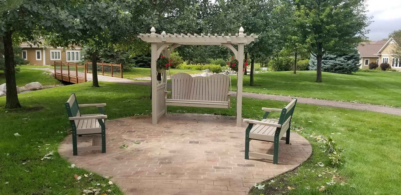 Bench - Public Space Porch Swings | A Commercial Patio Project from The Porch Swing Store