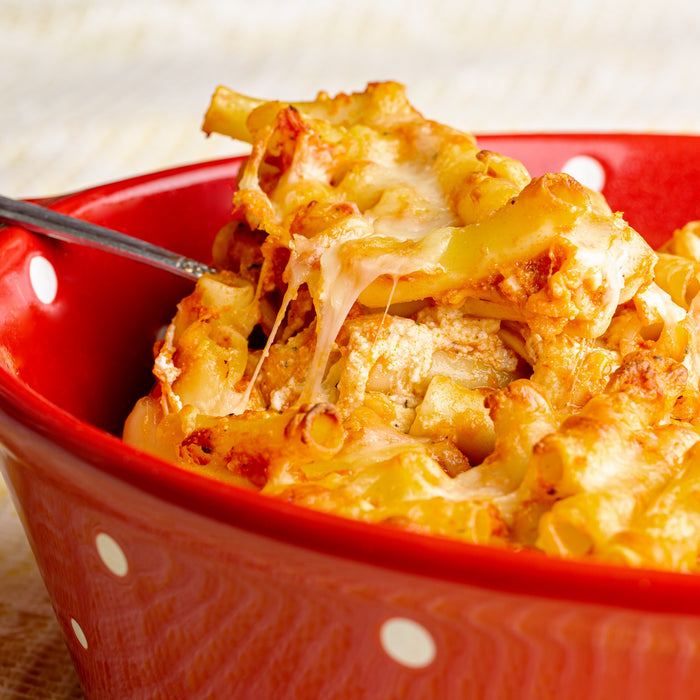 How to Make Baked Ziti with Three Cheeses