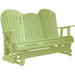 LuxCraft Copy of LuxCraft Lime Green 5 ft. Recycled Plastic Adirondack Outdoor Glider With Cup Holder Lime Green Adirondack Glider 5APGLG-CH