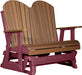 LuxCraft LuxCraft Antique Mahogany 4 ft. Recycled Plastic Adirondack Outdoor Glider Antique Mahogany on Cherrywood Adirondack Glider 4APGAMCW