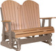 LuxCraft LuxCraft Cedar 4 ft. Recycled Plastic Adirondack Outdoor Glider Adirondack Glider