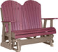 LuxCraft LuxCraft Cherry wood 4 ft. Recycled Plastic Adirondack Outdoor Glider Cherrywood on Weatherwood Adirondack Glider 4APGCWWW