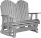 LuxCraft LuxCraft Gray 4 ft. Recycled Plastic Adirondack Outdoor Glider Gray Adirondack Glider 4APGG