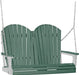 LuxCraft LuxCraft Green Adirondack 4ft. Recycled Plastic Porch Swing Porch Swing