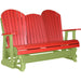 LuxCraft LuxCraft Red 5 ft. Recycled Plastic Adirondack Outdoor Glider Adirondack Glider