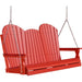 LuxCraft LuxCraft Red Adirondack 5ft. Recycled Plastic Porch Swing Red / Adirondack Porch Swing Porch Swing 5APSR