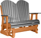 LuxCraft LuxCraft Slate 4 ft. Recycled Plastic Adirondack Outdoor Glider Slate on Tangerine Adirondack Glider 4APGST