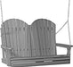 LuxCraft LuxCraft Slate Adirondack 4ft. Recycled Plastic Porch Swing Slate / Adirondack Porch Swing Porch Swing 4APSS