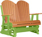 LuxCraft LuxCraft Tangerine 4 ft. Recycled Plastic Adirondack Outdoor Glider Adirondack Glider