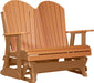 LuxCraft LuxCraft Tangerine 4 ft. Recycled Plastic Adirondack Outdoor Glider Tangerine on Cedar Adirondack Glider 4APGTC