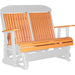 LuxCraft LuxCraft Tangerine 4 ft. Recycled Plastic Highback Outdoor Glider Bench Highback Glider