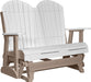 LuxCraft LuxCraft White 4 ft. Recycled Plastic Adirondack Outdoor Glider White on Weatherwood Adirondack Glider 4APGWWW