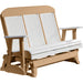 LuxCraft LuxCraft White 5 ft. Recycled Plastic Highback Outdoor Glider White on Cedar Highback Glider 5CPGWC