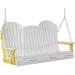 LuxCraft LuxCraft White Adirondack 5ft. Recycled Plastic Porch Swing Porch Swing