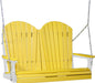 LuxCraft LuxCraft Yellow Adirondack 4ft. Recycled Plastic Porch Swing Porch Swing