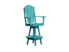 A & L Furniture A & L Furniture Adirondack Swivel Bar Chair w/ Arms Aruba Blue Dining Chair 4124-ArubaBlue