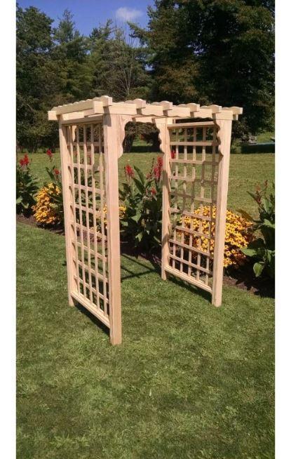 A & L Furniture A & L Furniture Amish Handcrafted Pine Lexington Arbor 4 ft / pine Stain Pine Arbor 1402-CS