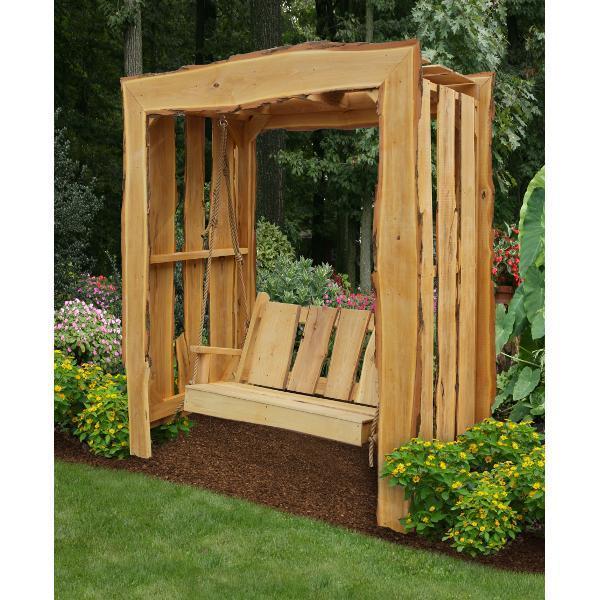 A & L Furniture A & L Furniture Appalachian Arbor with Timberland Swing w/Rope Timberland Swing