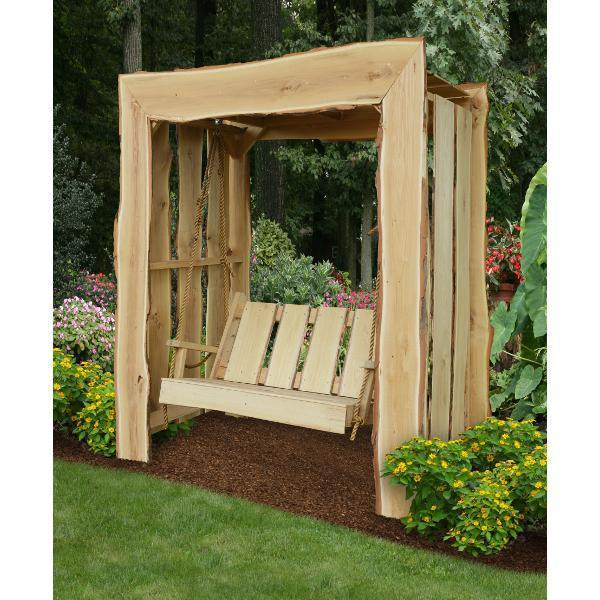 A & L Furniture A & L Furniture Appalachian Arbor with Timberland Swing w/Rope Timberland Swing