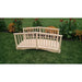 A & L Furniture A & L Furniture Baluster Garden Bridge in Pressure Treated Pine 3ft x 4ft / Unfinished Pine Bridge 3204-UNF