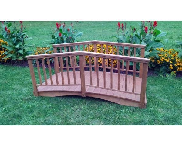 A & L Furniture A & L Furniture Baluster Garden Bridge in Pressure Treated Pine Pine Bridge