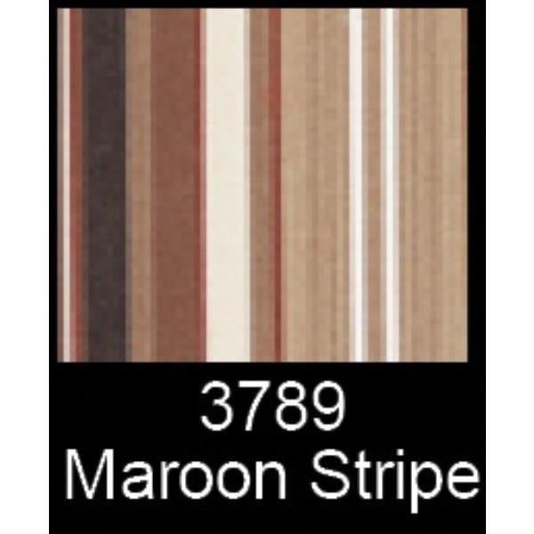 A & L Furniture A & L Furniture Bench Cushion Accessory 4 ft / Maroon Stripe Cushion 1014-4 ft-Maroon Stripe