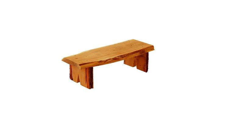 A & L Furniture A & L Furniture Blue Mountain Briar Patch Flower Pot Bench 3ft / Cedar Stain Pot Bench 8073L-3FT-CS