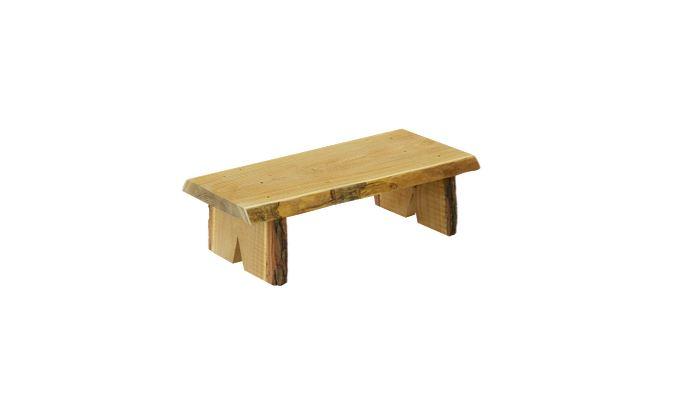 A & L Furniture A & L Furniture Blue Mountain Briar Patch Flower Pot Bench 3ft / Natural Stain Pot Bench 8073L-3FT-NS