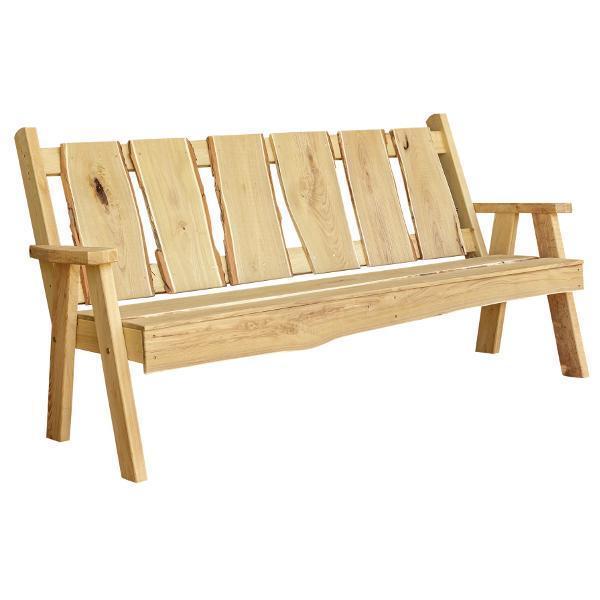 A & L Furniture A & L Furniture Blue Mountain Timberland Garden Bench 6ft / Unfinished Garden Bench 8126L-6FT-UNF