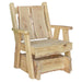 A & L Furniture A & L Furniture Blue Mountain Timberland Glider Chair Unfinished Glider Chair 8185L-UNF