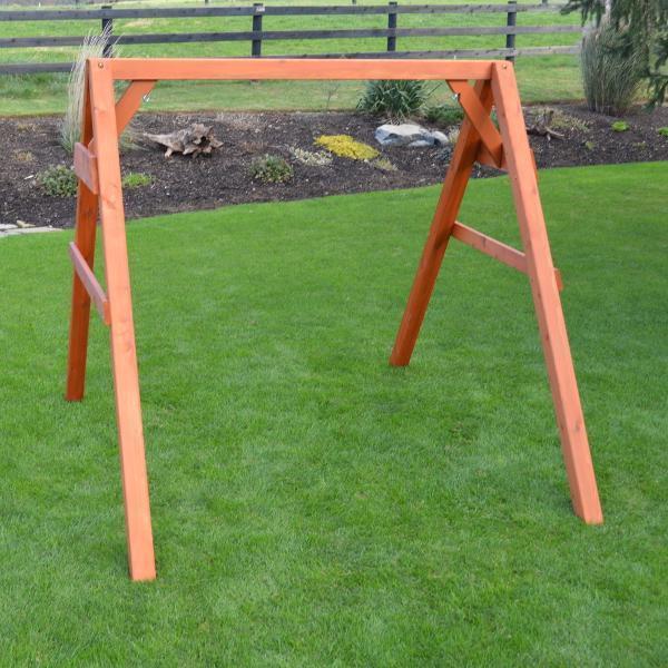 A & L Furniture A & L Furniture Cedar 4x4A-Frame Swing Stand for Swing or Swingbed (Hangers Included) Swing Stand