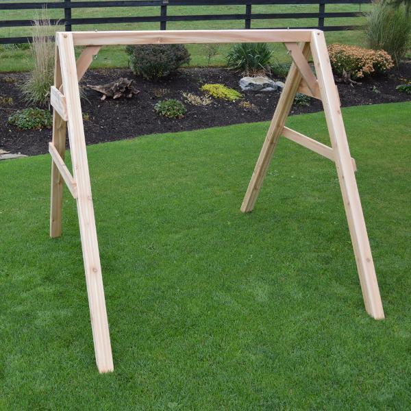 A & L Furniture A & L Furniture Cedar 4x4A-Frame Swing Stand for Swing or Swingbed (Hangers Included) Swing Stand