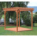 A & L Furniture A & L Furniture Cedar Pergola w/Deck & Swing Hangers 6ft x 8ft / Unfinished Pergola 705C-6ftx8ft-Unfinished