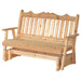 A & L Furniture A & L Furniture Cedar Royal English Glider 4FT / Cedar Glider 611C-4FT-Cedar