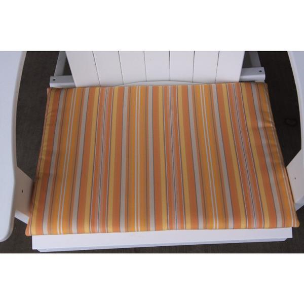 A & L Furniture A & L Furniture Chair Seat Cushion Accessory Orange Stripe Cushion 1012-Orange Stripe