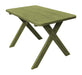 A & L Furniture A & L Furniture Cross-leg Table Only - Specify for FREE 2" Umbrella Hole 4FT / Linden Leaf Tables 201PT-4FT-LindenLeaf