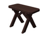 A & L Furniture A & L Furniture Crossleg Pine Bench Only 2FT / Walnut Benche 162PT-2FT-Walnut