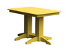 A & L Furniture A & L Furniture Dining Table- Specify for FREE 2" Umbrella Hole 4 Inch / Lemon Yellow Dining Table 4160-LemonYellow