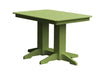 A & L Furniture A & L Furniture Dining Table- Specify for FREE 2" Umbrella Hole 4 Inch / Tropical Lime Dining Table 4160-TropicalLime