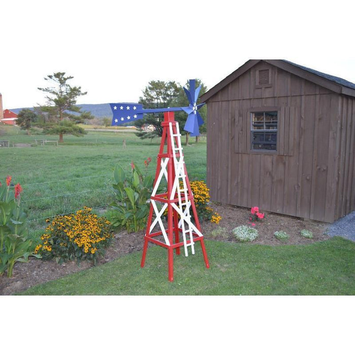 A & L Furniture A & L Furniture Farm Style Windmill Garden Outdoor Spinner Windmills