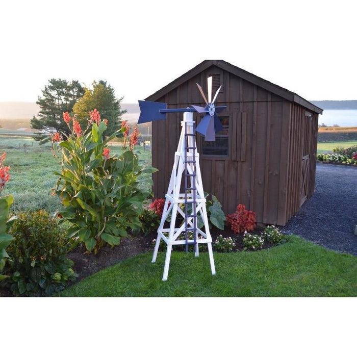 A & L Furniture A & L Furniture Farm Style Windmill Garden Outdoor Spinner Windmills