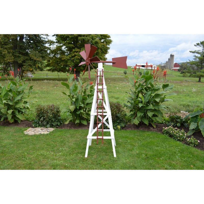 A & L Furniture A & L Furniture Farm Style Windmill Garden Outdoor Spinner Windmills