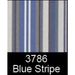 A & L Furniture A & L Furniture Full Bench Cushion Accessory 4 ft / Blue Stripe Cushion 1024-4 ft-Blue Stripe