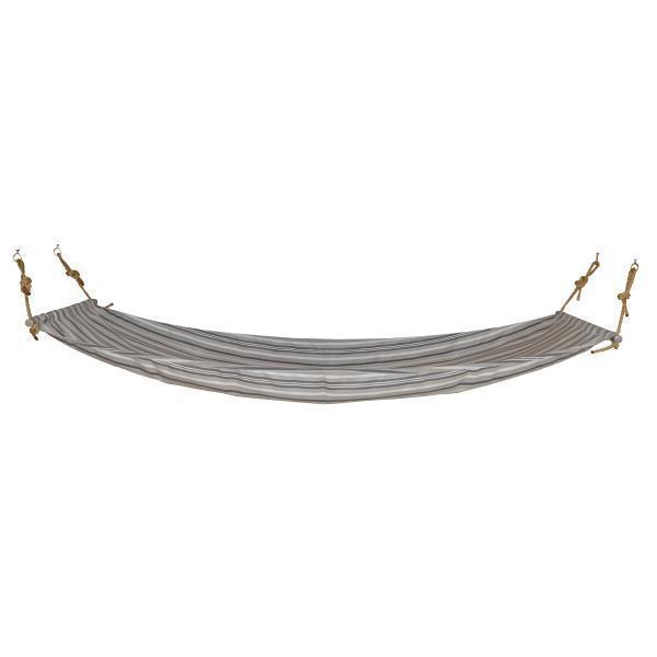 A & L Furniture A & L Furniture Hammock w/ Mounting Hardware Twin / Gray Stripe Pillow 1070-Twin-Gray Stripe