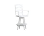 A & L Furniture A & L Furniture Ladderback Swivel Bar Chair w/ Arms Dining Chair