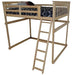 A & L Furniture A & L Furniture Mission Loft Bed w Side Ladder Bed