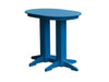 A & L Furniture A & L Furniture Oval Bar Table- Specify for FREE 2" Umbrella Hole 4 Inch / Blue Bar Table 5110-Blue