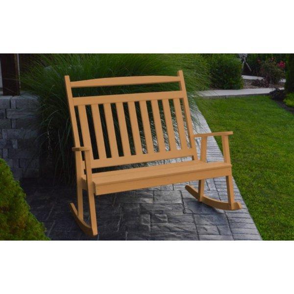 A & L Furniture A & L Furniture Poly Classic Double Rocker Cedar Rocker 891-Cedar