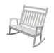 A & L Furniture A & L Furniture Poly Classic Double Rocker White Rocker 891-White