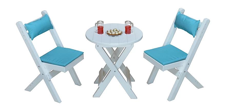 A & L Furniture A & L Furniture Poly Coronado Round Folding Bistro Sets Bistro Set